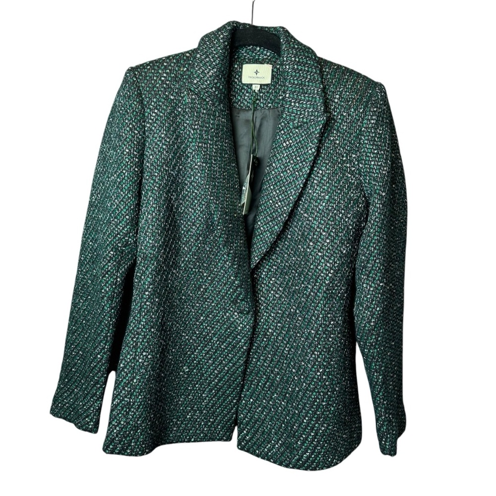 NWT Tuckernuck Windsor Tweed Jacket Basalt Black Green XS L